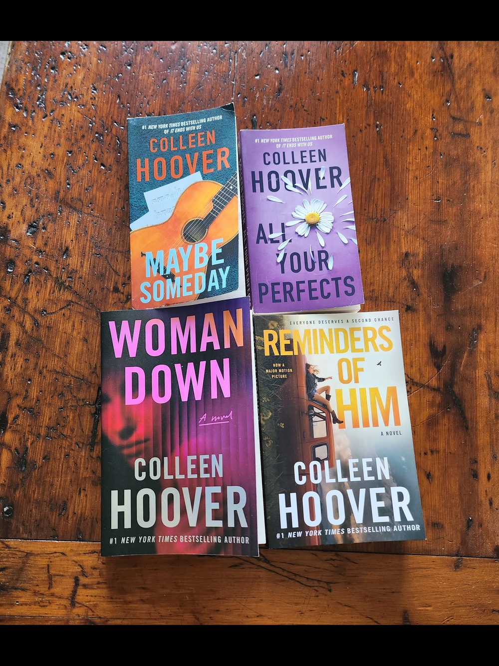 Colleen Hoover Paperback Book Bundle - Bright Multi-Color Covers